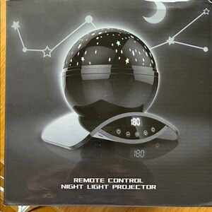Remote control nightlight projector